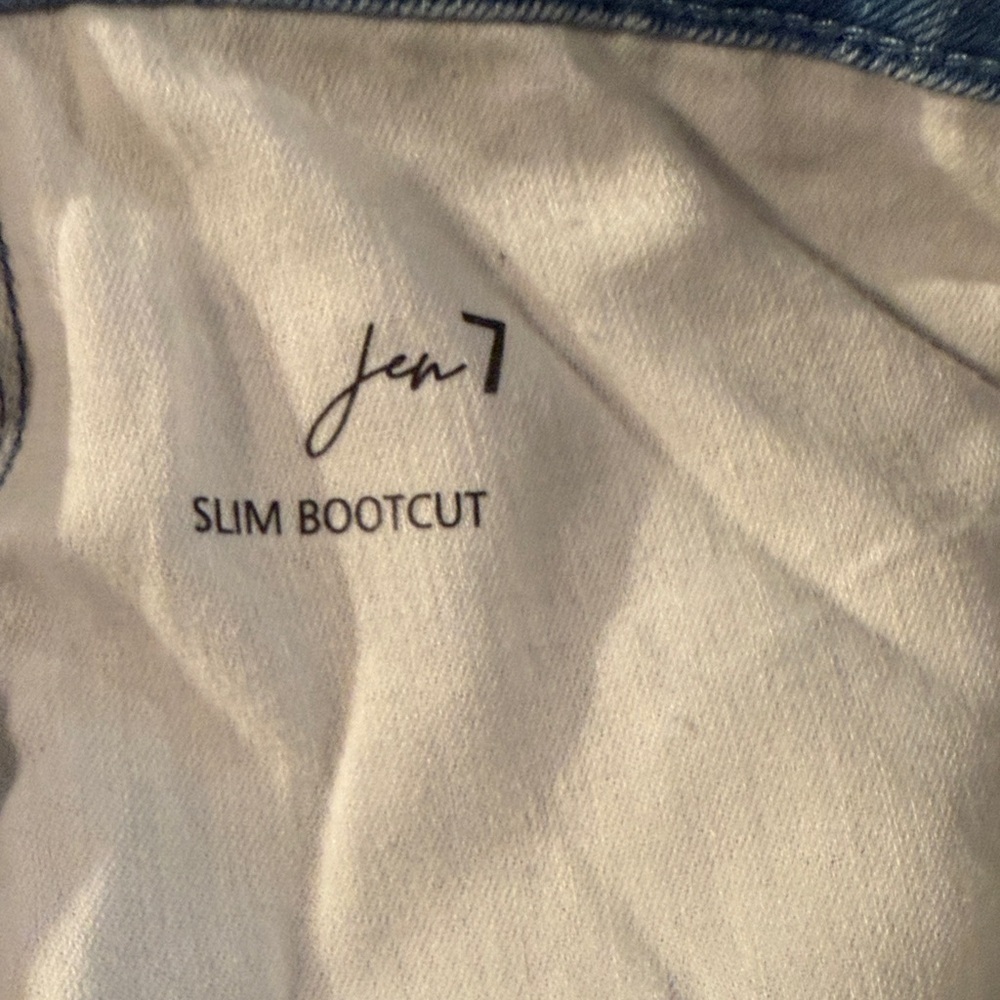 Jen 7 Slim Bootcut Jeans - Size 16 -  Soft Stretch Mid Wash - Picture 5 of 10